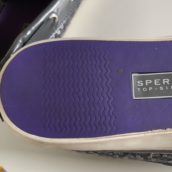 Sperry gray wool with sequins size 8 1/2 ribbon - Picture 14 of 16